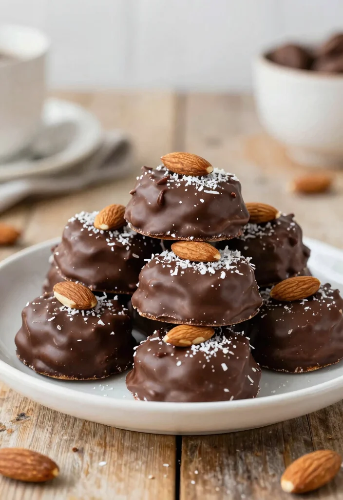 20 Vegan Dairy Free Recipes: Plant-Based Perfection - 8. Vegan Almond Joy Bites 1