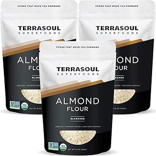 Terrasoul Superfoods Organic Almond Flour, 3 Lbs (Pack of 3) - Fine Text...