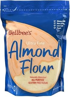 Wellbee's Almond Flour, Extra Fine, Gluten Free, Blanched, Low Carb, All...