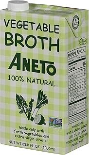 Aneto 100% Natural Vegetable Broth 34 fluid ounce | Made in Spain | Whol...