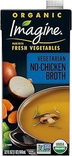 Imagine Organic Vegetarian No-Chicken Broth, 32 fl oz (Pack of 6)