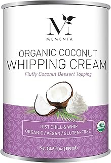 Mementa Inc Coconut Whipping Cream, Vegan, Lactose Free Whipping Cream, ...