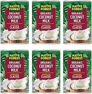 Native Forest Organic Coconut Milk Unsweetened - Canned Coconut Milk, No...