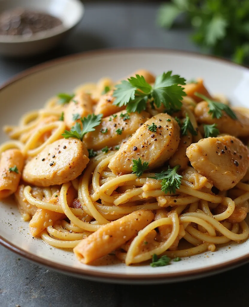 Easy Dairy Free Chicken Pasta Recipes: Creamy Alfredo Style - Step 7: Combine Ingredients 1