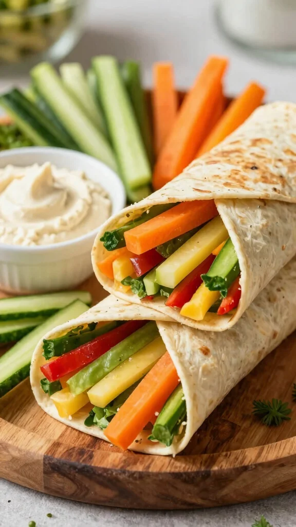 10 Gluten Free Casein Free Recipes Kids Will Actually Enjoy Eating - 1. Rainbow Veggie Wraps 1