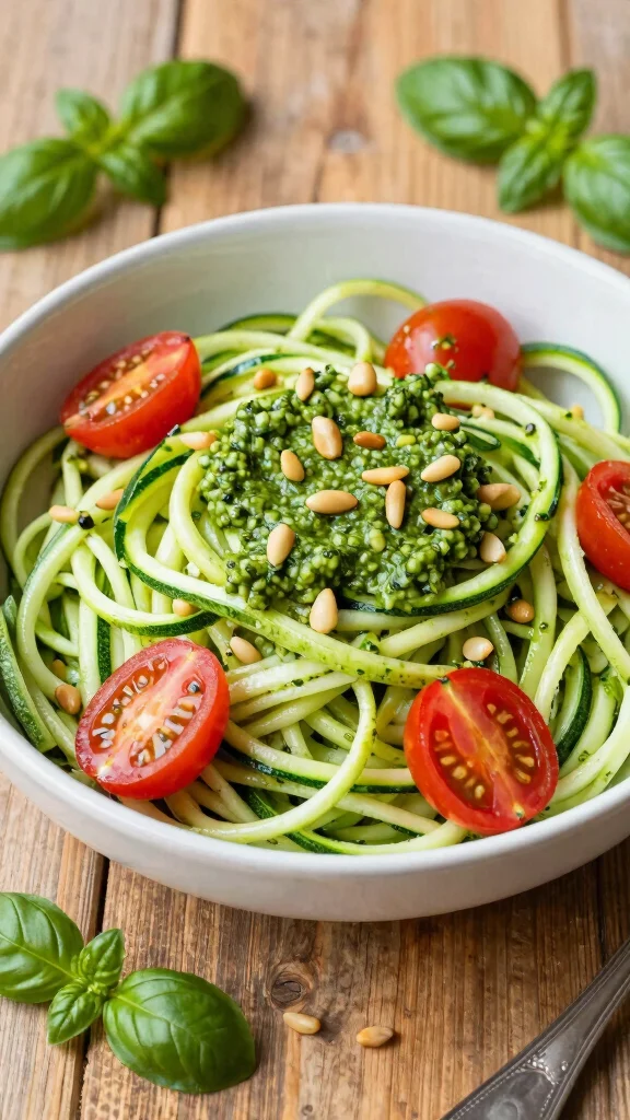 10 Gluten Free Casein Free Recipes Kids Will Actually Enjoy Eating - 7. Zucchini Noodles with Pesto 1