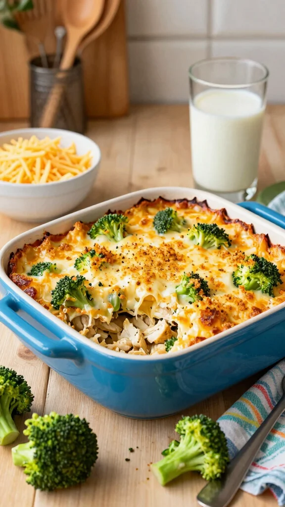 10 Gluten Free Chicken Casserole Recipes for Easy and Hearty Family Dinners - 1. Cheesy Broccoli Chicken Casserole 1