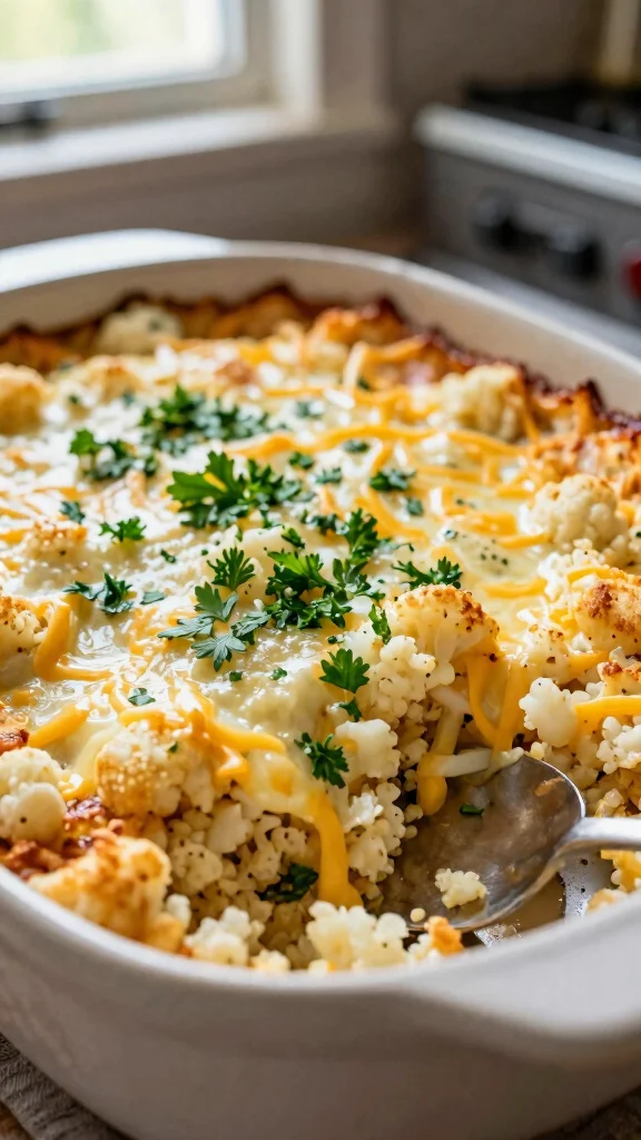 10 Gluten Free Dairy Free Casserole Recipes for Easy Weeknight Dinners - 1. Cheesy Cauliflower Rice Casserole 1