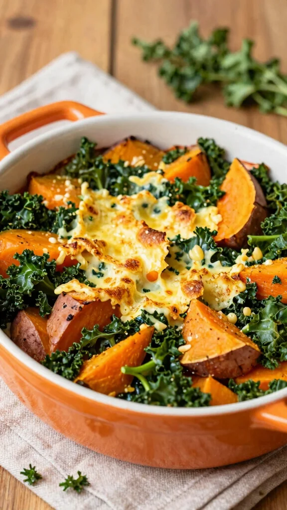 10 Gluten Free Dairy Free Casserole Recipes for Easy Weeknight Dinners - 3. Sweet Potato and Kale Casserole 1