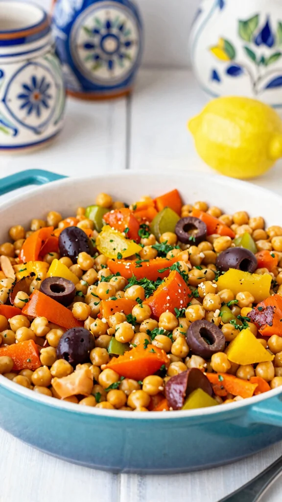 10 Gluten Free Dairy Free Casserole Recipes for Easy Weeknight Dinners - 4. Mediterranean Chickpea Casserole 1