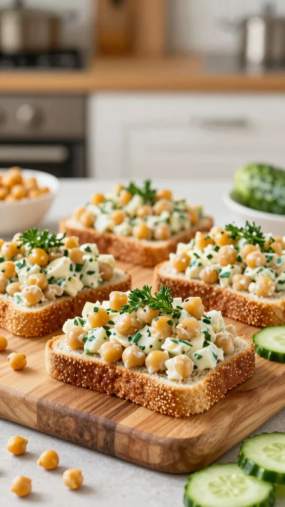 10 Gluten Free Recipes for New Moms That Are Nourishing and Easy to Make - 4. Chickpea Salad Sandwiches 1