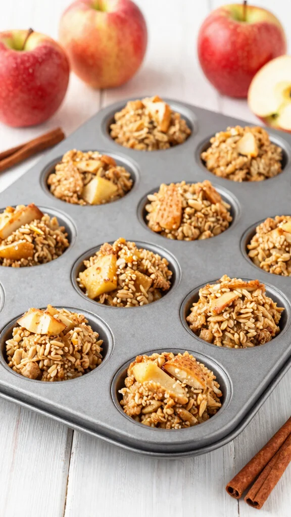 10 Gluten Free Recipes for New Moms That Are Nourishing and Easy to Make - 7. Baked Apple Oatmeal Cups 1