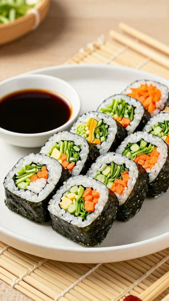 11 Gluten Free Dairy Free Lunch Recipes That Are Easy, Fresh, and Filling - 8. Veggie Sushi Rolls 1