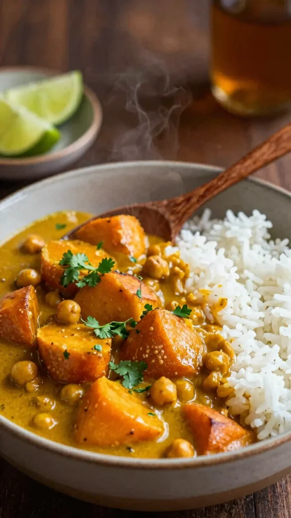 11 Gluten Free Dairy Free Potluck Recipes That Everyone Will Want to Try - 2. Sweet Potato and Chickpea Curry 1
