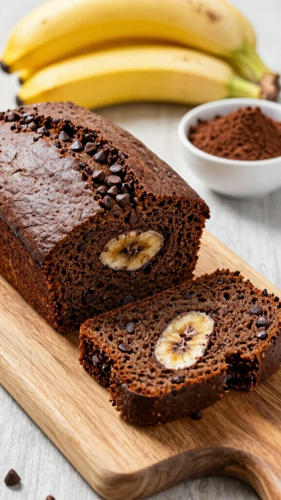 11 Gluten and Dairy Free Dessert Recipes for Every Sweet Tooth - 4. Vegan Chocolate Banana Bread 1