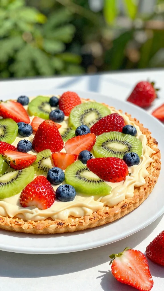 11 Gluten and Dairy Free Dessert Recipes for Every Sweet Tooth - 9. Vegan Fruit Pizza 1