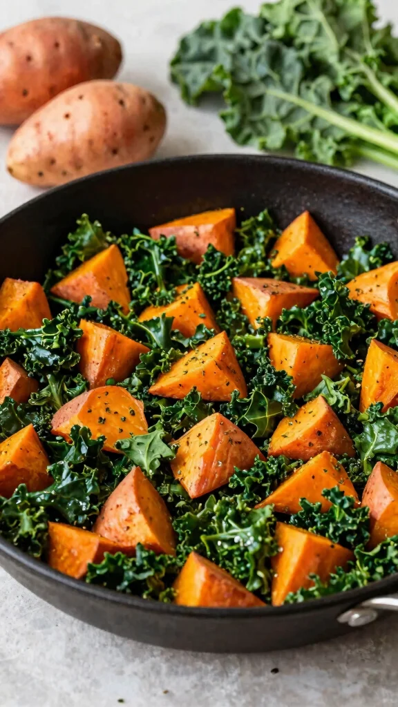 11 Low Carb Gluten Free Dairy Free Recipes for Healthy Everyday Eating - 5. Sweet Potato and Kale Hash 1