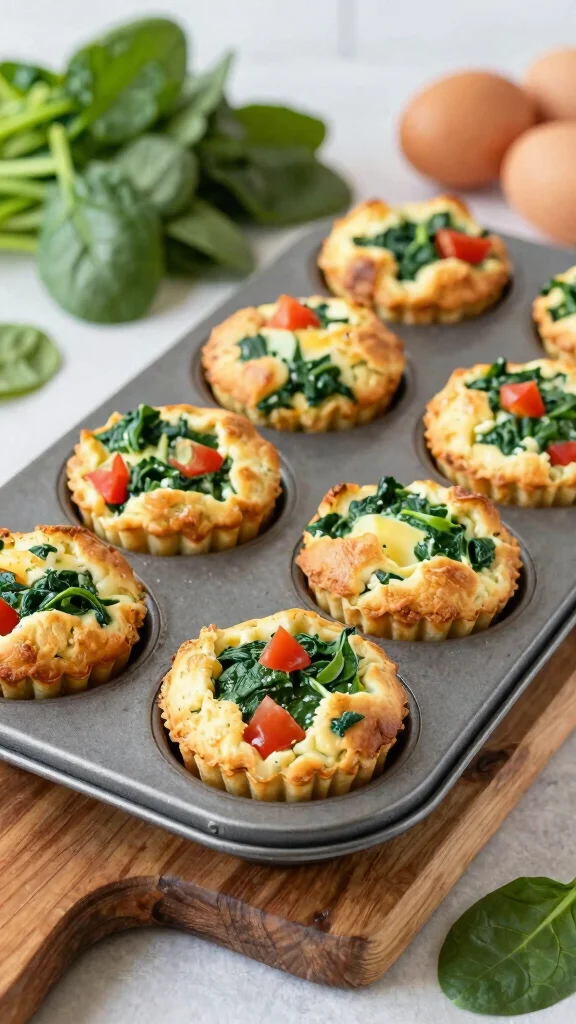 11 Low Carb Gluten Free Dairy Free Recipes for Healthy Everyday Eating - 7. Egg Muffins with Spinach and Tomatoes 1