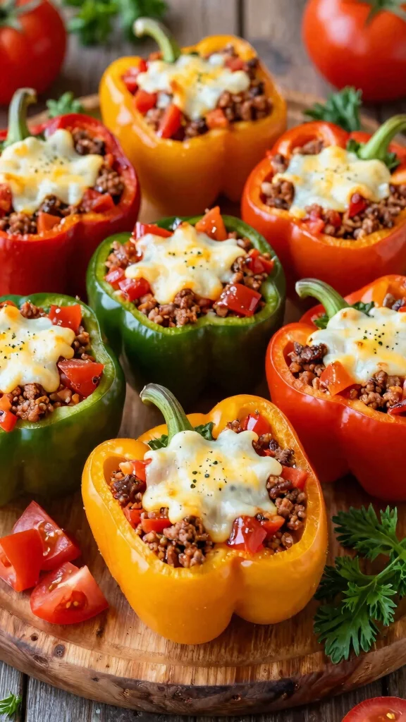 11 Low Carb Gluten Free Recipes for Dinner That Are Easy and Satisfying - 4. Stuffed Bell Peppers 1