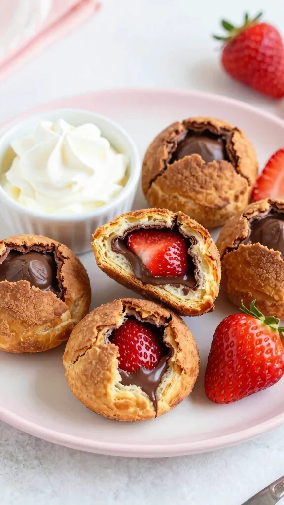 11 Schar Gluten Free Puff Pastry Recipes for Sweet and Savory Treats - 10. Chocolate Strawberry Puff Pastry Pockets 1