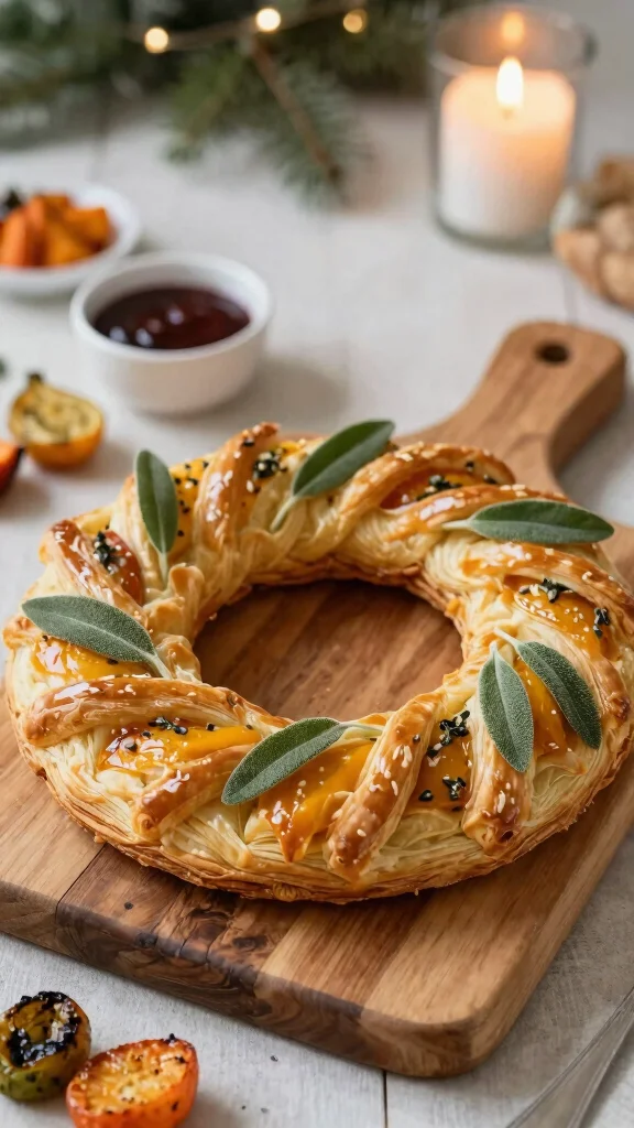 11 Schar Gluten Free Puff Pastry Recipes for Sweet and Savory Treats - 11. Sweet Potato and Sage Puff Pastry Wreath 1