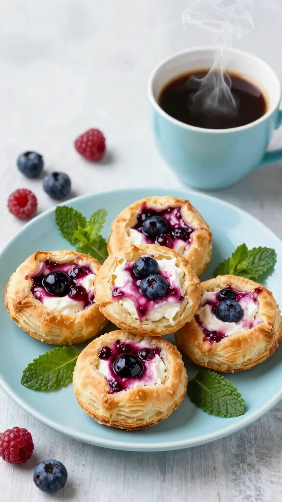 11 Schar Gluten Free Puff Pastry Recipes for Sweet and Savory Treats - 3. Sweet Berry Cream Cheese Pastries 1