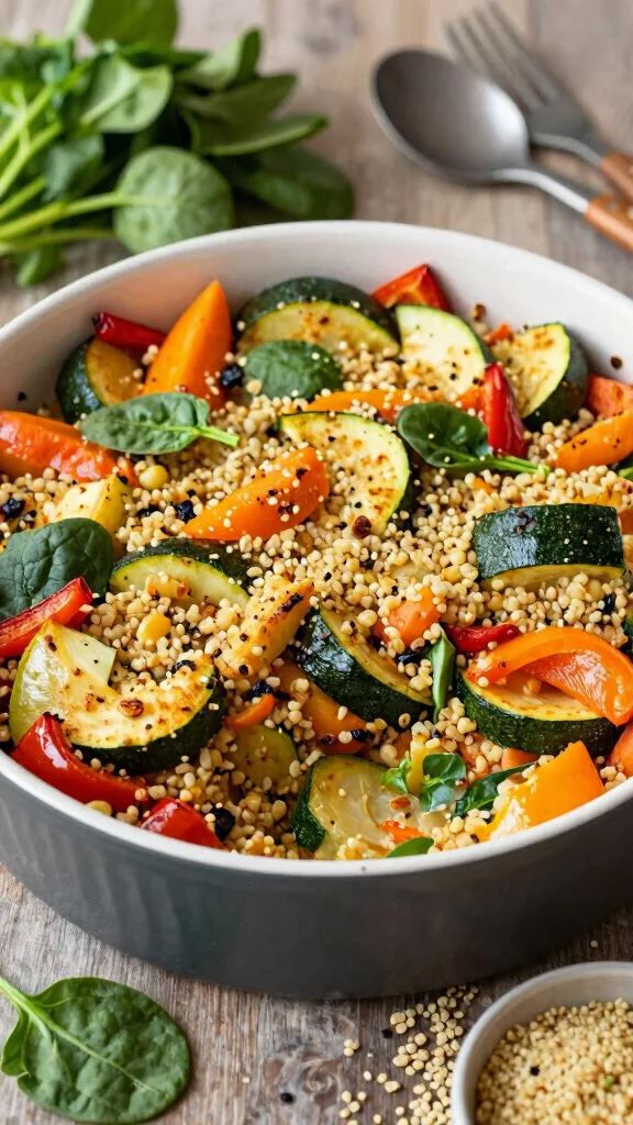 12 Gluten Free Casserole Recipes for Dinner That Are Easy and Comforting - 2. Roasted Vegetable Quinoa Casserole 1