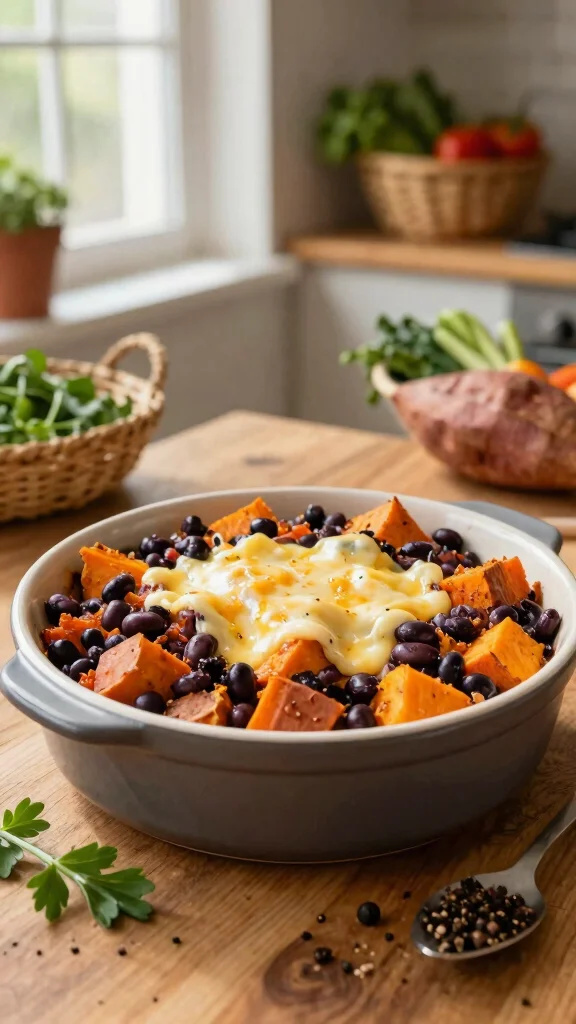 12 Gluten Free Casserole Recipes for Dinner That Are Easy and Comforting - 4. Sweet Potato and Black Bean Casserole 1