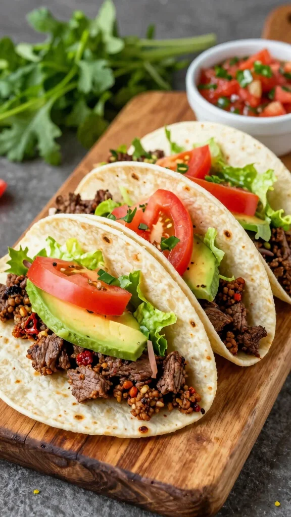 12 Gluten Free Dairy Free Ground Beef Recipes for Budget Friendly Dinners - 7. Beef Tacos with Cauliflower Tortillas 1