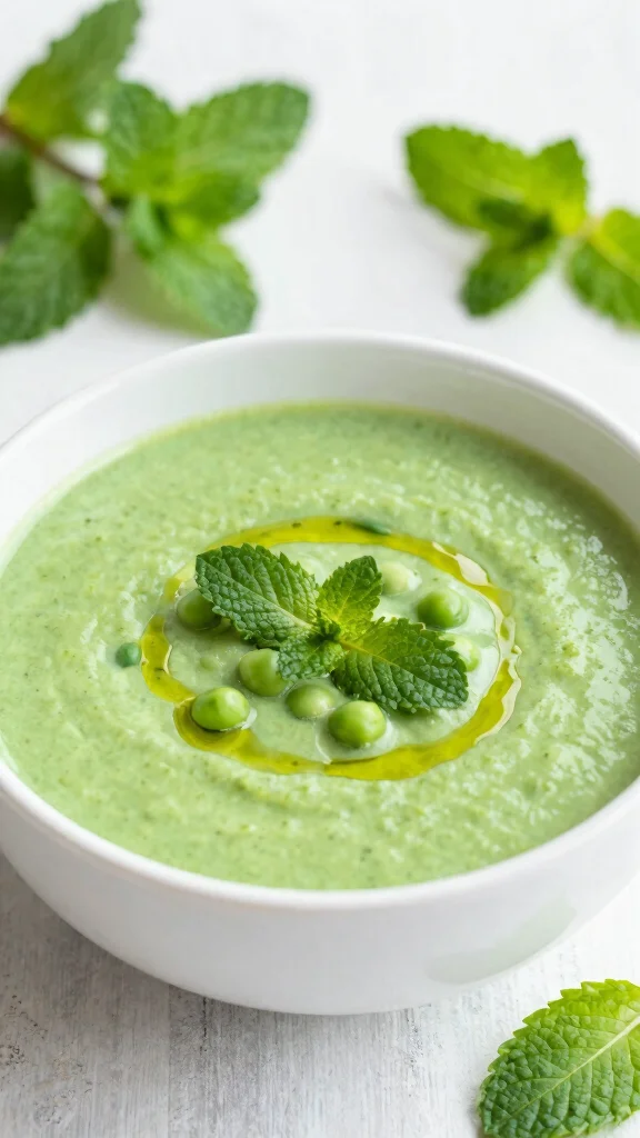12 Gluten Free Dairy Free Soup Recipes for Cozy and Comforting Meals - 11. Pea and Mint Soup 1