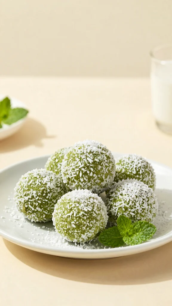 12 Gluten-Free, Lactose-Free Dessert Recipes for Sweet and Creamy Treats - 10. Matcha Coconut Truffles 1