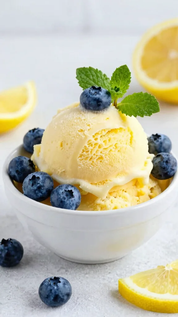 12 Gluten-Free, Lactose-Free Dessert Recipes for Sweet and Creamy Treats - 6. Lemon Blueberry Sorbet 1