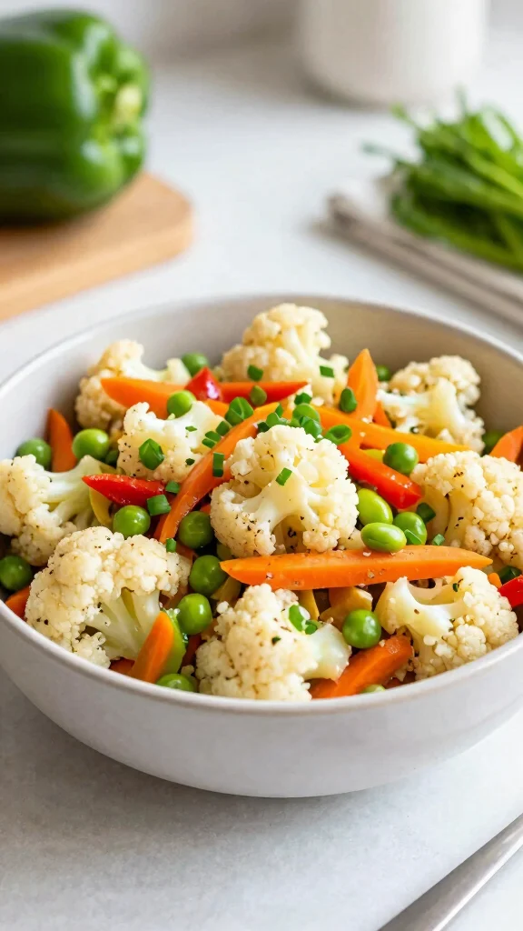 12 High Protein Vegan Gluten Free Recipes for Healthy and Filling Meals - 10. Cauliflower Rice Stir-Fry 1