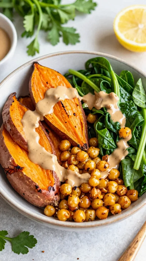 13 Gluten Free Dairy Free Soy Free Recipes for Simple Family Meals - 4. Sweet Potato and Chickpea Buddha Bowl 1