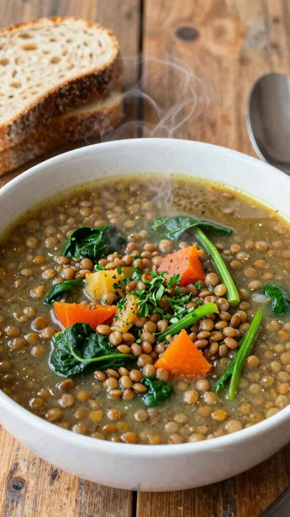 13 Gluten Free Dairy Free Soy Free Recipes for Simple Family Meals - 7. Lentil Soup with Spinach 1