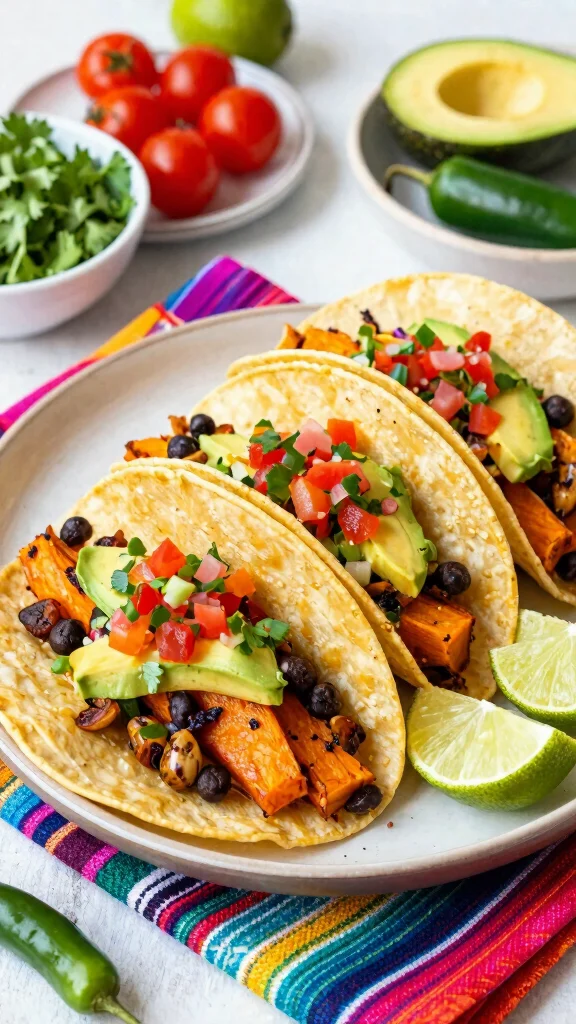 13 Gluten and Dairy Free Recipes Easy Enough for Busy Weeknights - 4. Sweet Potato and Black Bean Tacos 1
