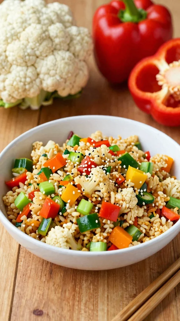 13 Gluten and Dairy Free Recipes Easy Enough for Busy Weeknights - 7. Cauliflower Rice Stir-Fry 1