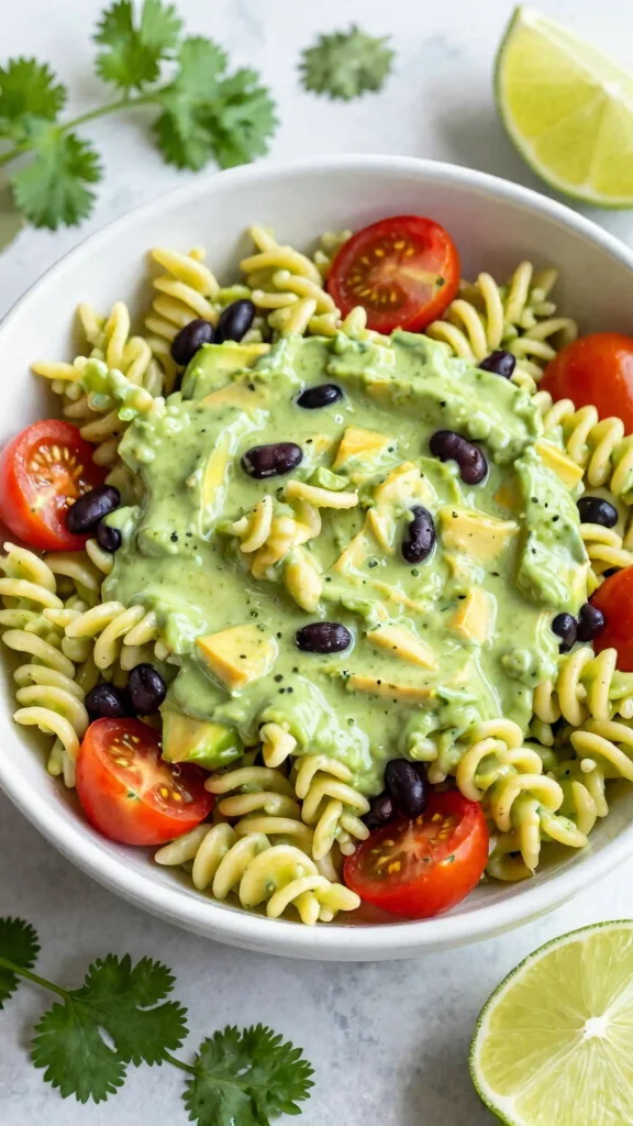 14 Gluten Free Pasta Salad Recipes That Are Fresh, Easy, and Crowd Pleasing - 3. Creamy Avocado Pasta Salad 1