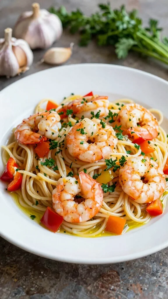 14 Gluten Free Pasta Salad Recipes That Are Fresh, Easy, and Crowd Pleasing - 8. Garlic Shrimp Pasta Salad 1