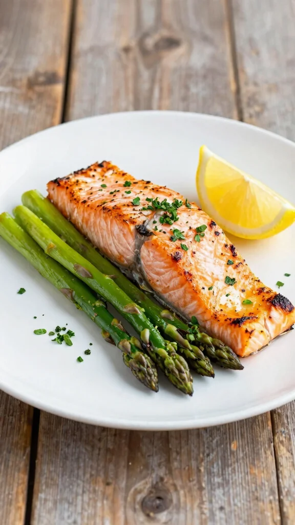 14 High Protein Gluten Free Meals for Easy Lunches and Family Dinners - 11. Baked Salmon with Asparagus 1