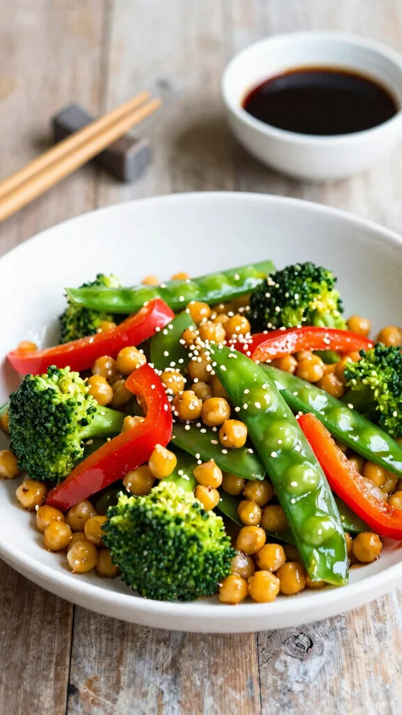14 High Protein Gluten Free Meals for Easy Lunches and Family Dinners - 3. Chickpea Stir-Fry 1