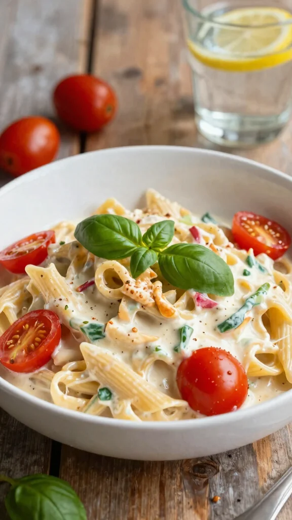 14 Vegan Dairy Free Gluten Free Recipes for Simple Plant Based Meals - 10. Creamy Vegan Pasta with Cashew Alfredo 1