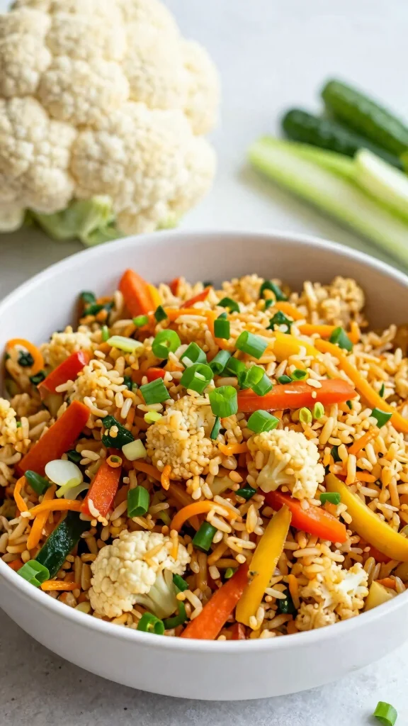 15 Simple Gluten Free Meals for Busy Weeknights and Easy Meal Prep - 8. Cauliflower Fried Rice 1