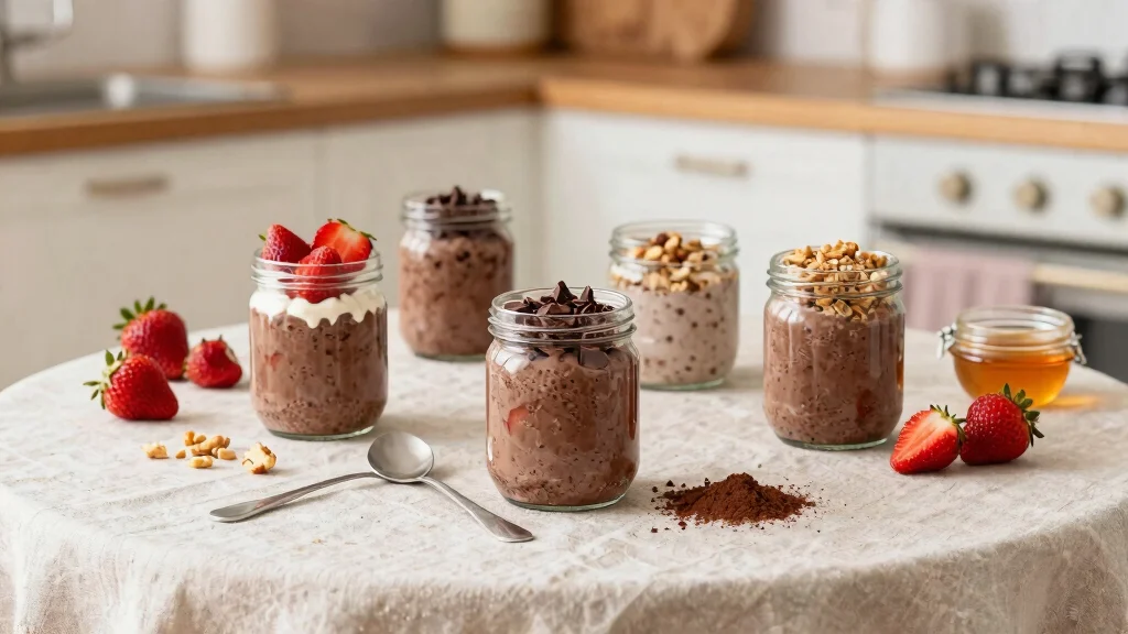 17 Chocolate Strawberry Overnight Oats Recipes - Sweet and Protein-Packed Breakfasts - Meals For Family